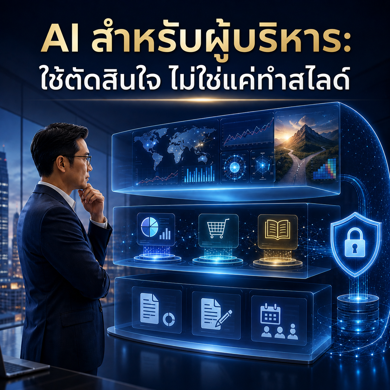 AI สำหรับผู้บริหาร: ใช้ตัดสินใจ ไม่ใช่แค่ทำสไลด์