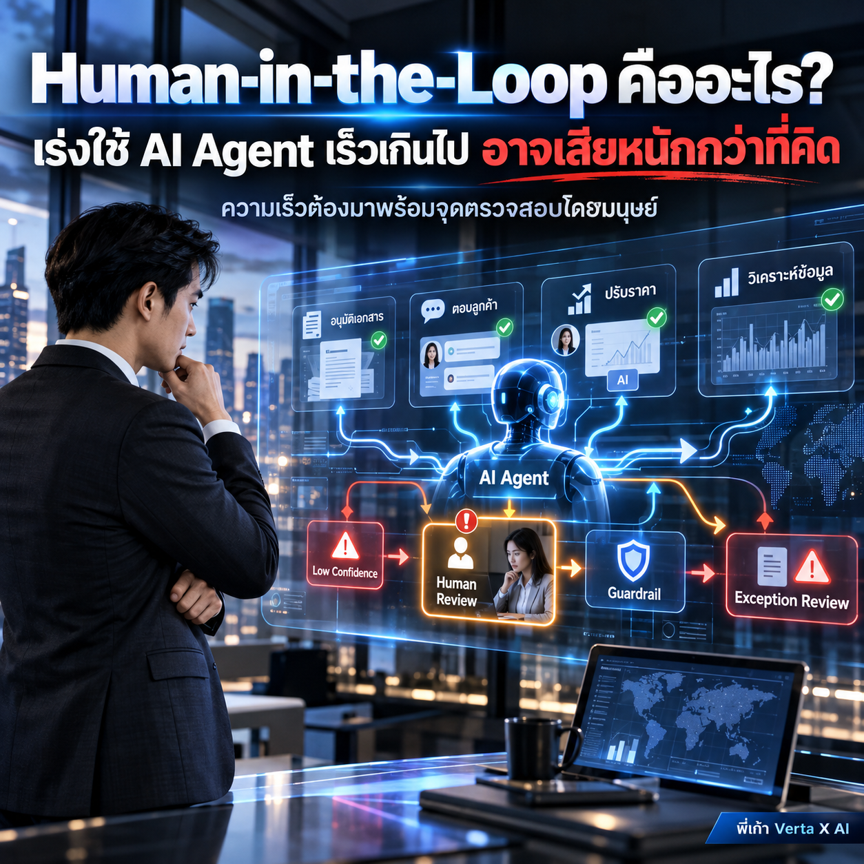 Human-in-the-Loop คืออะไร: ทำไมองค์กรที่ใช้ AI Agent เร็วเกินไป อาจเสียหนักกว่าที่คิด
