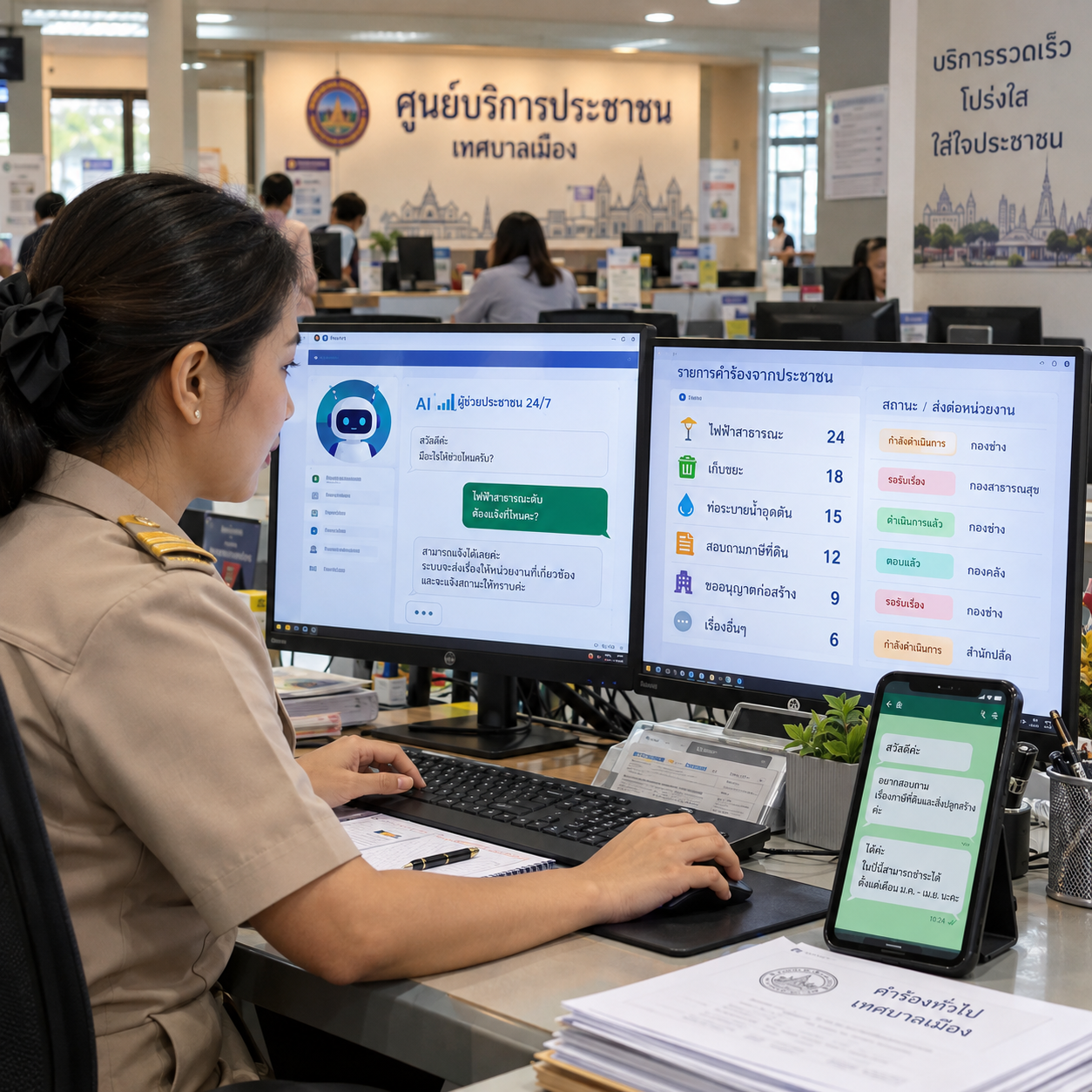 Use Case: หน่วยงานท้องถิ่นใช้ AI ตอบคำถามประชาชนและคัดแยกเรื่องร้องเรียน ลดงานซ้ำซ้อนของเจ้าหน้าที่
