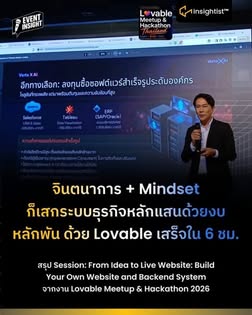 Lovable Meetup & Hackathon Thailand 2026 — From Idea to Live Website: Build Your Own Website and Backend System ภาพที่ 1